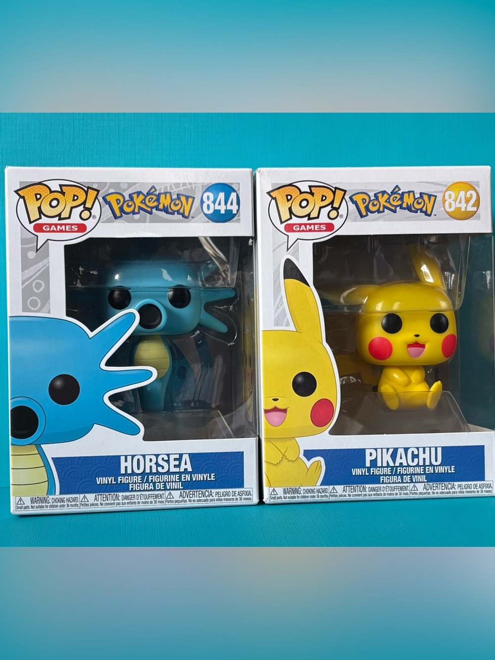 Funko POP! Pokemon - Horsea #844 and Pikachu #842